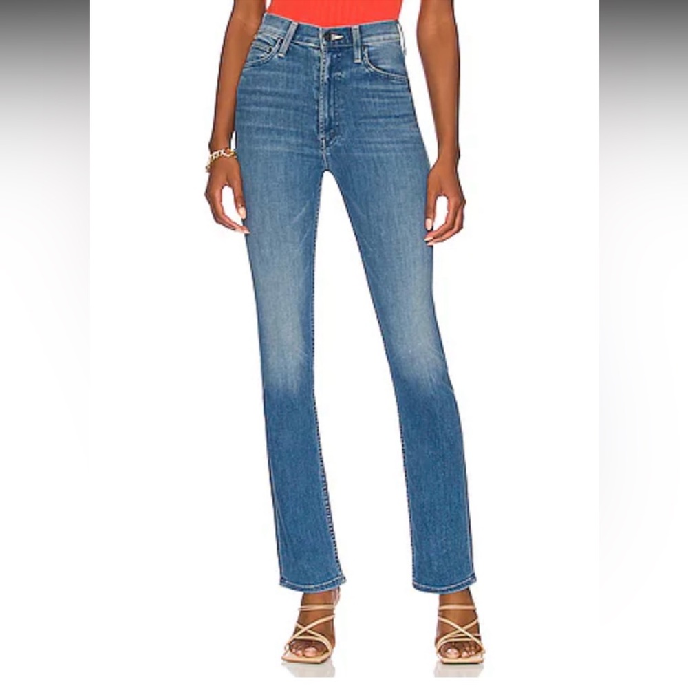 MOTHER Rider Skimp HighRise Stretch Straight Jeans Size 29